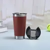 En stock transfronterizo vaso de cerveza de 20 oz doble capa al vacío con abrebotellas vaso para coche portátil al aire libre montado en coche vaso térmico