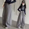 Pantalones Anchos Tipo Globo para Niñas 2026 Primavera y Otoño Casuales de Pierna Ancha para Niñas Mayores, Pantalones Largos de Color Sólido con Cintura Elástica para Otoño