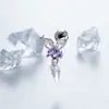 Mariposa de Cristal de Hielo Sueño Hensen Nueva Mariposa Rombo Zirconio Aleación de Titanio Barra Agujero de Oreja/Hueso de la Oreja Stud Piercing Pendiente