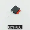 Portalamparas LED de doble orificio de 3 mm con cuenta de lámpara de pie doblado a 90 grados portafijación para PCB cuenta de lámpara LED indicadora f3 con portalamparas de 2 orificios