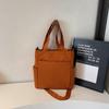 Bolsa Nova 2025 Estilo Japonês Bolsa Tote Leve Bolsa Transversal Feminina Simples Casual Grande Capacidade Bolsa de Ombro em Lona
