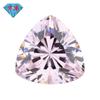 Huagang Gema 5A Triángulo Gordo Zircón Rosa Claro Piedra Suelta Triángulo Gordo CZ Hao Piedra Gema Fábrica Mayorista Anillo