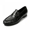Mocasines retro plisados de piel genuina para mujer, estilo slip-on, nueva colección 2026, tacón grueso, zapatos pequeños de cuero estilo británico