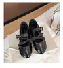 Versão em Pele de Ovelha~Tênis Estilo Ballet Francês para Mulheres com Aumento de Altura Oculto, Novo Modelo 2026, Sapatos Mary Jane de Design de Nicho