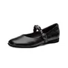 Estilo Girly~ Zapatos Mary Jane de Punta Redonda Estilo Europeo y Americano, Poco Profundos de Tacón Bajo, Estilo Diario Otoño 2026, Zapatos de Mujer de Piel de Oveja Súper Suave