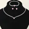 Conjunto de Joias Transfronteiriço Novo Mais Vendido Ins Feng Shui Joias de Diamante de Alto Padrão Elegante Elegante Versátil Joias Atacado