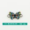 Acessórios diy Acessórios Coreano Duplo Pendurado Borboleta Padrão Óleo Gota Liga Colar Pulseira Único Pendurado Pequeno Pingente Acessórios