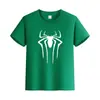 Camiseta de Algodão de Manga Curta Cor Sólida Verão Transfronteiriça Roupas Infantis Meia-manga Roupas Pai e Filho Roupas de Classe Camiseta Básica com LOGO Estampado