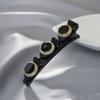 Celebridade da Internet Presilha Lateral Strass Franja Presilha Artefato para Trançar Estilo Camada Dupla Fixa Grampo de Cabelo Palavra Única Torcedor de Cabelo