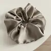 Estilo Coreano Color Sólido Textura de Satén Goma para el Cabello Tipo Intestino Grueso Flor para Recoger el Cabello Brillante Cola de Caballo Baja Accesorio Versátil para el Cabello Cuerda para el Cabello para Mujeres