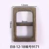 Diâmetro interno 8mm fivela japonesa cano quadrado banhado a ouro cano banhado a arma fivela cor desenho de arma pendurado fábrica direto sandálias sapato fivela