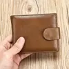 Carteira masculina russa Carteira de couro Bolsa de moedas Atacado Embreagem de grande capacidade Bolsa Multi Cartão Casual Vintage