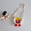 Bolso de hombro para niños y niñas, informal, de dibujos animados, a la moda, bonito y sencillo, de lona, tipo bandolera.