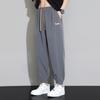 Ropa sin camisa Verano Seda de Hielo Pantalones de Hombre Colgantes Pierna Ancha Sueltos Estilo Deportivo Puerto Moda Pantalones Rectos Casuales