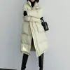 Chaqueta de plumón de ganso blanco de alta gama al 90%, chaqueta de plumón para mujer para usar en invierno, diseño de longitud media Otoño e Invierno 2026