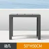 Conjunto de Sofá, Mesa de Centro, Assento e Banqueta de Liga de Alumínio para Exterior para Pátio, Varanda Ensolarada e Móveis de Exterior