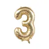 Globos de Foil de Aluminio Platino de 40 pulgadas Versión Americana para Decoraciones de Fiesta de Primer Cumpleaños de Bebé