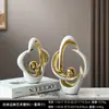 Adornos modernos de cerámica de lujo ligero para sala de estar, recibidor, mueble de TV, escritorio de oficina creativo, mueble de vino, decoraciones para inauguración de casa