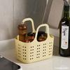 Cesta de Banho Cesto de Banho Cesta de Armazenamento Portátil Multifuncional para Utensílios Domésticos Classificação Cesta de Armazenamento para Lavatório Cesta de Drenagem de Plástico