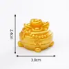 Lingote de Año Nuevo para Atraer Riqueza, Muñeco Pequeño de Caballo Dorado, Lindos Accesorios de Decoración DIY, Pequeños Adornos para Coche y Escritorio