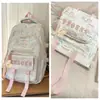 Mochilas de estilo coreano, modernas y estéticamente agradables para estudiantes de secundaria y preparatoria, con múltiples compartimentos, un diseño ligero y gran capacidad