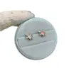 Clavo para Oreja de Aleación de Titanio G23 de 1.2 mm de Espesor Estrella de Cuatro Puntas Corazón Clavo para Cartílago de la Oreja Clavo para el Hélix Clavo con Rosca Interna Pendiente