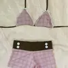 Verano Ins Nuevo Playa Piscina Sexy Hottie Lazo Lunares Diseño Camiseta sin Mangas Conjunto de Falda Traje de Baño Mayoreo