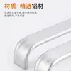 Aluminio Espacial Manija de Mueble de un Solo Agujero Manija de Gabinete Cilíndrica Moderna Minimalista Cajón Fabricante Manija de Puerta Estilo Moderno