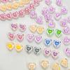 Estrellas pintadas a mano que combinan con todo, amor, cuentas de vidrio coloridas, bricolaje, hecho a mano, material para accesorios con cuentas, pulsera, material para cadena de teléfono móvil