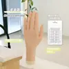 Manicura Práctica Simulación Mano Molde Herramienta Mano Falsa Silicona Mano Falsa Flexible Estante Exhibidor de Uñas Goma Molde Falso