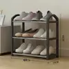 Zapatero Duradero para el Hogar 55cm Resistente Acero Inoxidable Simple Multicapa Zapatero para Dormitorio Nuevo Engrosado Versión Estrecha