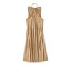 25 Vestido de Tubo Plisado con Cuello Halter Estilo Otoño Puro Estilo Lustre Estilo Coreano Sexy Hermana Real