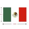 Bandeira do México de 90 * 150 cm em estoque, fabricantes de bandeiras de poliéster de 3 * 5 pés, fornecimento transfronteiriço de bandeiras do México