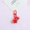 Criativo Colorido Geleia Estrela Fofo Cheio Chaveiro Pingente Menina Coração Bolsa Pequeno Presente Ornamento Atacado