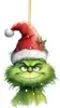 Pingente Grinch de Natal Decoração de Árvore de Natal Suprimentos para Decoração de Feriado Pingente Acrílico Enfeites de Natal para Casa