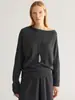 Diseño único, hombros descubiertos, top de punto de lana calado, nuevo cárdigan suelto para mujer, principios de otoño 2026