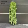 Planta verde pendurada na parede Grama persa Samambaia Grama Pendurado no teto da parede Orquídea Planta verde Decoração suspensa de Rattan