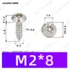 Tornillos Autoperforantes de Acero Inoxidable 304 de Cabeza Redonda Ranurada Gb7380 Antirrobo Autoperforantes Cola Puntiaguda Tornillos de Rosca Gruesa M2-M6