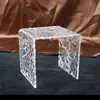 Suporte de Exibição de Comida Buffet de Mesa de Sobremesa Acrílico Ondulação de Água Refeição Fria Lanche Hora do Chá Conjunto de Adereços de Louça