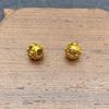 Nuevos accesorios de joyería chapados en oro que conservan el color, cuentas de proverbio de seis palabras de 10 mm, cuentas redondas de moneda de cobre, accesorios de joyería de oro arena DIY