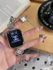Pulsera Metálica Estilo Cadena de Trébol de Cuatro Hojas Adecuada para Apple Watch iWatch 12ª Generación 11/10 Ultrase