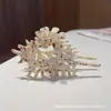 Presilha de Cabelo Elegante Grande Irregular de Concha para Rabo de Cavalo Acessório de Cabelo para Mulheres