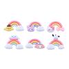 Brillante Animal Pequeño Arcoíris Dibujos Animados DIY Accesorios de Joyería Pegamento Crema Resina Accesorios Pequeños Horquilla Material Hecho a Mano Paquete
