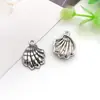 12 Tipos de Accesorios para Joyería DIY de Aleación, Serie de Conchas de Vida Marina, Colgantes de Caracolas, Pulseras, Collares, Pendientes, Colgantes