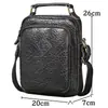 Nuevo Maletín de Cuero Genuino para Hombre de Comercio Exterior Capa Superior Piel de Vaca Bolso Cruzado Casual para Viaje Bolso de Hombro Versátil y de Moda