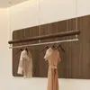 Estante de Exhibición para Tienda de Ropa Colgador de Techo de Acero Inoxidable Estante Ajustable para Exhibición en Ventana Estante para Tienda de Ropa de Mujer