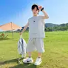 Traje de Verano de Secado Rápido para Niños Modelo Nuevo 2026 Chaleco Deportivo de Verano sin Mangas para Niños Mayores, Ropa Moderna Fresca y Delgada