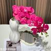 Flor artificial rosa-avermelhada com layout de sala de casamento de cor popular casa de casamento salão de casamento flor falsa flor de seda