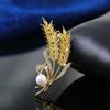 Broche de flor de seda roupa broche de pérola roupa grampo de cabelo corsage strass personalidade pino lenço de seda estilo antigo noiva