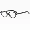 Montura de Gafas Ovaladas Estilo Cat-Eye Nerd con Marco Negro para Estudiantes Mujeres de Alta Inteligencia y Sin Maquillaje, Adecuada para Gafas de Prescripción y Protección contra Luz Azul